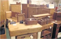  ??  ?? There will be a large range of country pine furniture at the fair