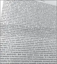  ??  ?? Papers, accessed from the District and Sessions Court in New Delhi, establish the fraud.