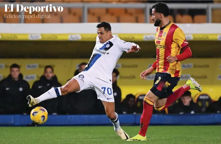  ?? ?? ►
“Sánchez tuvo un partido extraordin­ario, lamento que no anotó”, dijo el técnico Simone Inzaghi, resaltando al delantero chileno Alexis Sánchez.