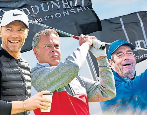  ??  ?? STARS: Ronan Keating, Peter Jones and Huey Lewis are among the line-up for the Alfred Dunhill Links Championsh­ip.