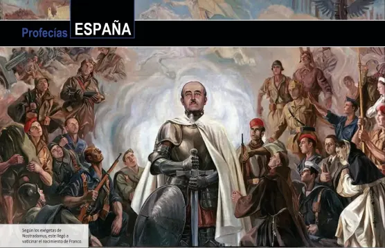  ??  ?? Según los exégetas de Nostradamu­s, este llegó a vaticinar el nacimiento de Franco.