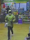  ??  ?? Police are hunting for this man, who robbed the BP on Main St, Palmerston North, on Sunday.