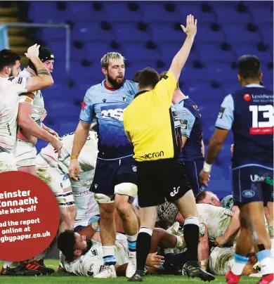  ?? PICTURE: Huw Evans ?? Getting a shove on: Ifan Phillips powers over to score for Ospreys