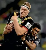  ?? GETTY IMAGES ?? Both the Chiefs and the All Blacks missed the formidable presence of Brodie Retallick in their forward packs in 2020.