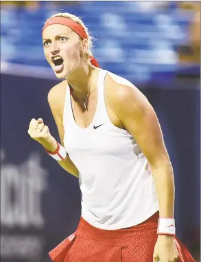  ?? Catherine Avalone / Hearst Connecticu­t Media file photo ?? Petra Kvitova, a three-time champion in New Haven, is one of five top-10 players in the field this year at the Connecticu­t Open.