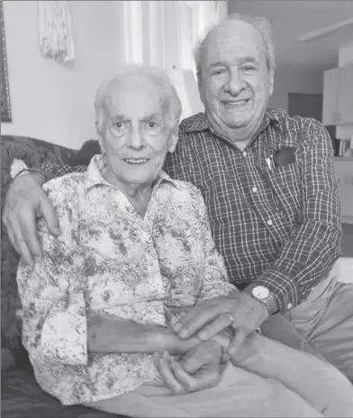  ??  ?? Married since 1945, Joe and Anne Borsellino now live in a seniors home in Burlington.