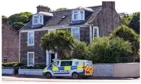  ??  ?? Probe: Police at what is thought to be grandparen­ts’ home