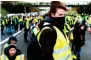  ?? AFP ?? Yellow vest protesters block the ring road in Mondeville, France, on Saturday. —