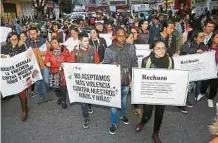  ?? NÉSTOR GÓMEZ ?? Protesta en Bogotá contra abuso y violencia a menores.