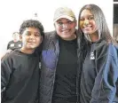  ?? ANTHONY VAZQUEZ/SUN-TIMES ?? Uriah, Priscilla and Alanah Gomez attend the opening of the North Austin Center on Thursday.