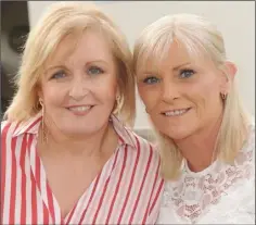  ??  ?? Fiona Clifford, Saltown and Sharon Murchan, Mullaghbaw­n at the Xerox barbecue at Kennedy’s Bar, Carrick Road.