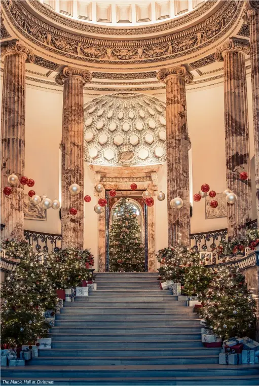  ??  ?? The Marble Hall at Christmas