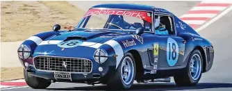  ??  ?? HIGHLIGHT. Motorsport maestro Sarel van der Merwe will drive the absolutely priceless Pablo Clark Ferrari 250 GT at Kyalami as part of the festival.