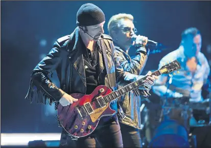  ??  ?? Peter Duthie, below, with the new branding, and above, U2, one of the many bands to have performed at the SSE Hydro