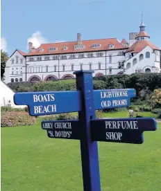  ??  ?? > The monastery on Caldey Island, off the Pembrokesh­ire coast