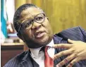  ??  ?? Fikile Mbalula