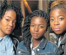  ??  ?? BABY FACES: From left, Thato Mangole, Fanele Mthembu and Nhlanhla Masehla feature in the documentar­y ‘16 and Pregnant’