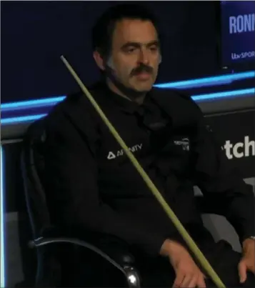  ??  ?? Ronnie O’Sullivan decided to grow a rather fetching moustache.