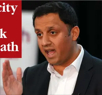  ?? Picture: Andrew Milligan/pa ?? Anas Sarwar: ‘I want people to believe that Labour deserve to win’