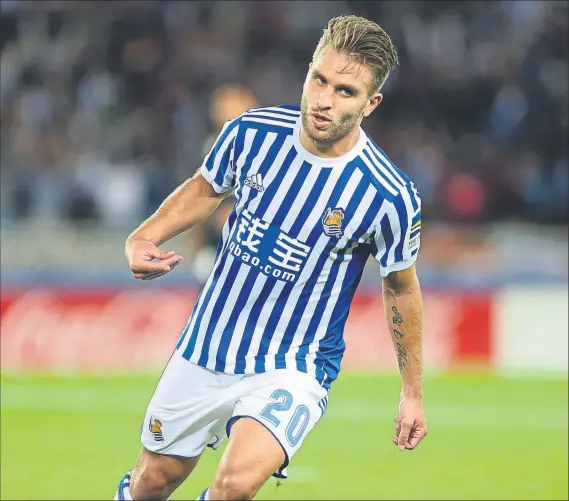  ??  ?? contra el Real Madrid en Anoeta y esta noche se enfrentará por primera vez al Barcelona FOTO: UNCITI