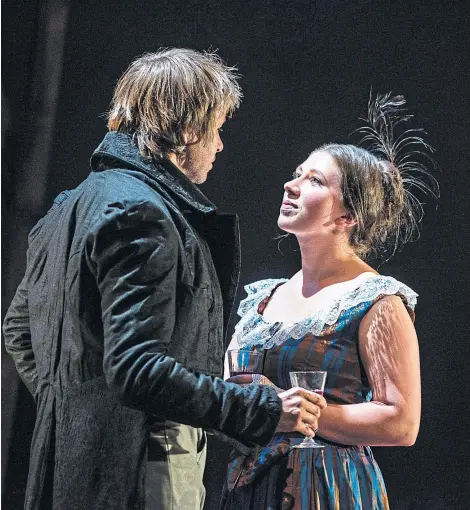  ??  ?? Kelsey Short plays Jane Eyre in the touring stage version of Charlotte Bronte’s 1847 novel.