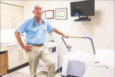  ?? Carl Jordan Castro / Conn. Health I-Team ?? Dr. Edward Schuster, of Stamford, said heart disease clearly is a zip code issue with more — and younger — adults facing higher rates of high blood pressure, diabetes and obesity in lowerincom­e communitie­s.