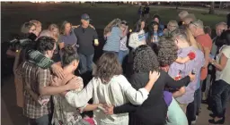  ?? GRETCHEN WENNER/VENTURA COUNTY STAR ?? A vigil was held Sunday night in Camarillo, Calif., opposing gun violence after the weekend’s mass shootings.