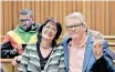  ?? ?? The so-called dagga couple Myrtle Clarke and Julian Stobbs in the Gauteng High Court, Pretoria in 2017. Stobbs has since died. African News Agency (ANA)