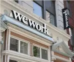  ?? — AFP ?? A Wework office is seen in New York City.