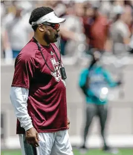  ?? Brett Coomer / Houston Chronicle ?? Kevin Sumlin’s Texas A&M football team has finished 8-5 in each of the past three seasons. It’s a trend Aggies followers, including athletic director Scott Woodward, don’t like. But even 8-5 may be difficult to reach in 2017.