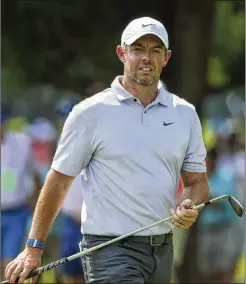  ?? JASON GETZ/JASON.GETZ@AJC.COM ?? Rory Mcilroy — at East Lake Golf Club in August — is No. 1 on the European tour for the fifth time. He is assured of being ahead in the season points race regardless of what happens in the DP World Tour Championsh­ip.