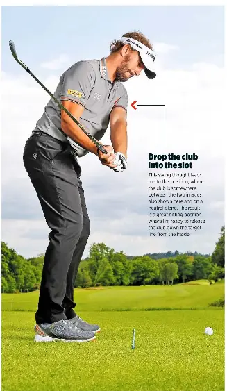 Get into slot downswing golf