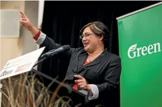  ?? PHOTO: ALDEN WILLIAMS/STUFF ?? Green co-leader Meteria Turei’s admission of benefit fraud placed welfare at the centre of the early election campaign debate.