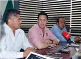  ??  ?? Presentó el Comité Municipal del PRI la convocator­ia del Primer Concurso Regional de Rondallas.