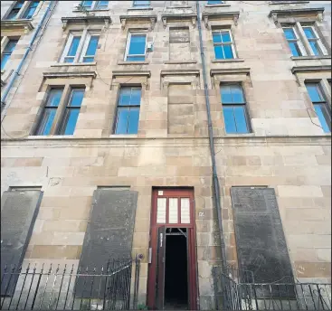  ??  ?? Flats in Garturk Street were inspected as part of the inquiry by a team from the Landlord Registrati­on Unit