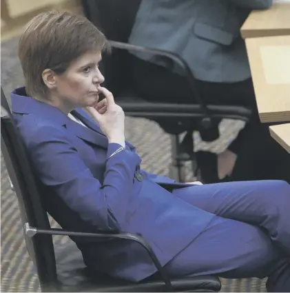  ??  ?? 0 Nicola Sturgeon’s fear that coming out of lockdown will be harder than going in has a ring of truth
