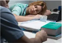  ?? 123RF ?? Nurses often suffer from shift work sleep disorder, something that can lead to absenteeis­m and a risk of developing serious health problems.