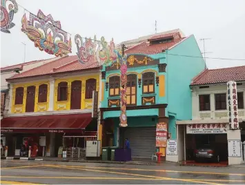  ??  ?? The Serangoon Road property is considered rare as there are only around 6,500 conservati­on shophouses in Singapore