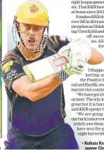  ?? AFP ?? Kolkata Knight Riders opener Chris Lynn.