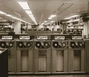  ??  ?? Moody was instrument­al in the NSA’s use of new technology to process critical intelligen­ce. Below, a Univac computer system at the agency in 1963.