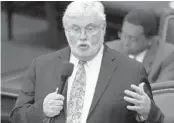  ?? STEVE CANNON/AP FILE ?? This 2017 file photo shows state Sen. Jack Latvala, R-Clearwater, during the legislativ­e session in Tallahasse­e. He later resigned amid allegation­s of sexual harassment.