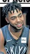  ??  ?? D’ANGELO RUSSELL New Nets point guard.