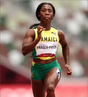  ?? Christian Petersen/Getty Images ?? Shelly-Ann Fraser-Pryce of Jamaica is ready to compete for gold in Tokyo.