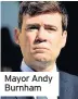  ??  ?? Mayor Andy Burnham
