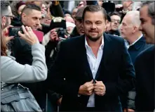 ?? ?? Dicaprio backs the move, urging Scotland to be a ‘world leader’