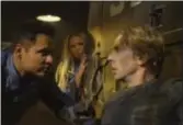  ?? PHOTO WARNER BROS VIA AP ?? Michael Peña, from left, Kristen Bell and Dax Shepard in a scene from, “CHiPS.”