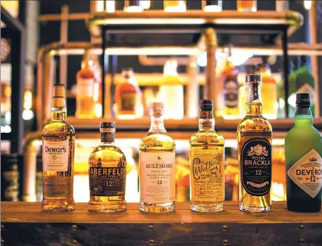  ?? PROVIDED TO CHINA DAILY ?? According to the Scotch Whisky Associatio­n, single malt exports to China were worth $17.4 million last year, up 66 percent on the year before.