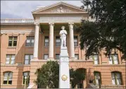  ?? JAY JANNER / AMERICAN-STATESMAN ?? A Round Rock attorney is urging Williamson County to keep its Confederat­e statue and add one celebratin­g the end of slavery.
