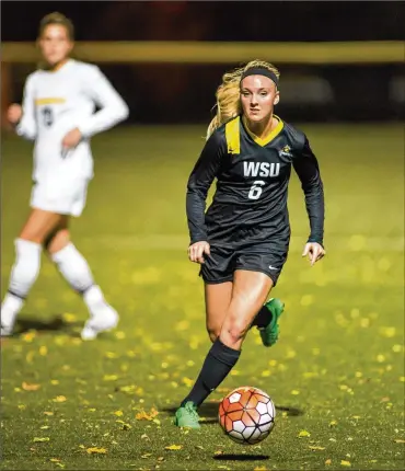  ?? CONTRIBUTE­D ?? Wright State senior Brooklyne Mason, who graduated with a sports science degree, will play her final regular-season home match Friday against Detroit Mercy.