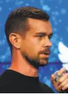  ?? Bryan Thomas / New York Times ?? Twitter co-founder and CEO Jack Dorsey.